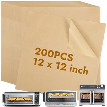 Imagem de YQL Forro de papel descartável para fritadeira a ar ninja SP151/SP101/SP201/SP301, papel pergaminho cru para torradeira Flip Foodi, acessórios Ninja Flip Up Airfryer
