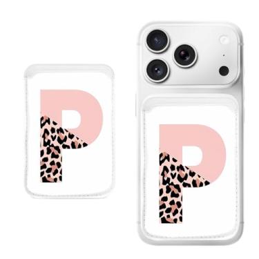 Imagem de Suporte magnético para iPhone, carteira fina de couro PU, capa para cartão, capa traseira para cartão, acessório de telefone fofo