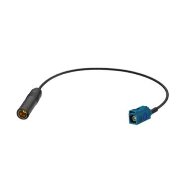 Imagem de SZSAUTO Fakra Z fêmea para soquete DIN Cabo adaptador de antena de rádio veicular 30 cm 30 cm 3,5 m Cabo de extensão de antena de rádio FM AM estéreo para carro, unidade de cabeça de rádio HD