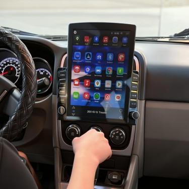 Imagem de Leitor de rádio estéreo para carro Android 13 4 + 64 GB compatível com Dodge RAM 1500 2500 3500 2009-2012 para Jeep Chrysler Navegação de 9,7 polegadas com Carplay Android Auto/WIFI/FM/Mirror Link+