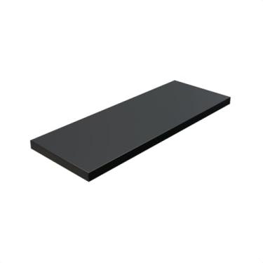Imagem de Prateleira Preta 40x15 Com Suporte Invisível Mdf Preto Cozinha Quarto Banheiro Sala