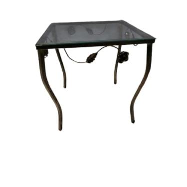 Imagem de Mesa de Centro em Ferro Galvanizado, Design Industrial Moderno para Sala de Estar, Resistente à Corrosão, Uso Interior, Estilo Versátil