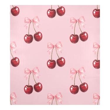 Imagem de Blueangle Capa de ímã de lava-louças com laços de cereja dos namorados, decoração da capa frontal da máquina de lavar louça, adesivos de eletrodomésticos, adesivos de eletrodomésticos, 58 cm C x 66 cm