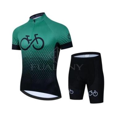 Imagem de Conjunto De Camiseta De Ciclismo Masculina Para O Verão, Roupas De Tre