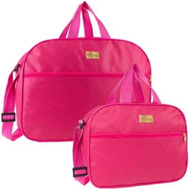 Imagem de Kit Bolsa Mala Maternidade Bebe Várias Cores Menina/Menino Cor:PinkDes