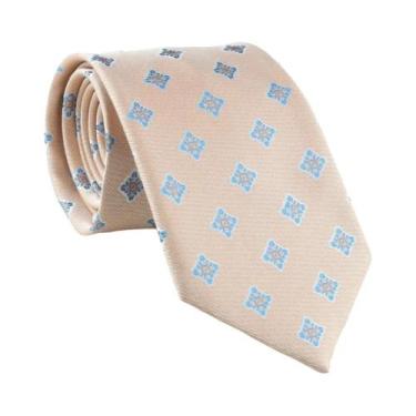 Imagem de Gravata Jacquard Masculina De 8cm Com Estampa Animal Paisley Geométric