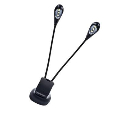 Imagem de SPYMINNPOO Luz para Estante De Partitura, Luz Liderou para Livro Com Clipe, Estante De Partitura Recarregável para Leitura De Livros na Cama, De Bracoss Ajustáveis, Lâmpada De Led para (6 (6 luzes)