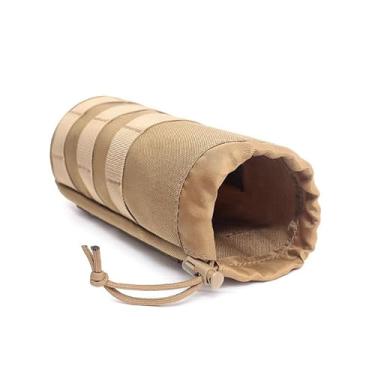 Imagem de 1 bolsa tática para garrafa de água, bolsa militar para viagem ao ar livre, caminhada, cordão, bolsa de transporte (sem garrafa de água) (CP)
