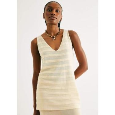 Imagem de Regata Feminina Alongada Em Tricô-Feminino