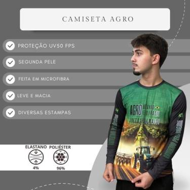 Imagem de Camisa Agro Masculina Blusa Térmica Proteção UV50 Esportiva - GIP ECOM