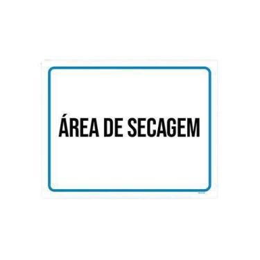 Imagem de Placa Ambiente - Área De Secagem 36X46 - Sinalizo.Com