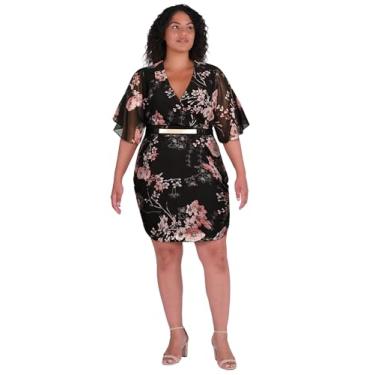 Imagem de City Chic Vestido feminino plus size - Gwen, Estampa preta, 48