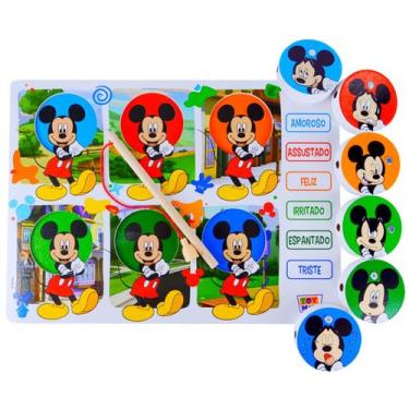 Imagem de Brinquedo Pescaria De Emoções Mickey Mouse Disney Encaixe, Colorido