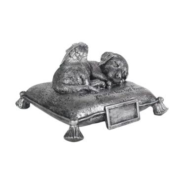 Imagem de Baoblaze Urna funerária para animais de estimação, estatueta, escultura em resina, memorial para animais de estimação, presente para homenagear cinzas de de