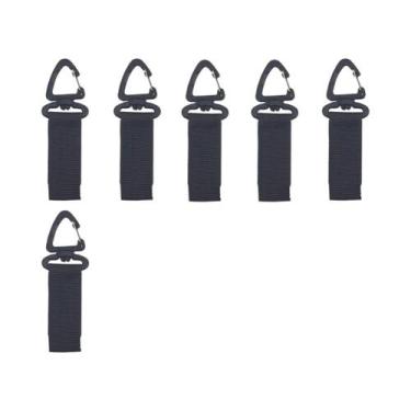 Imagem de Mosquetão De Nylon Giratório 360 graus Com Gancho Para Chaves, Fivela 