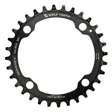 Imagem de Wolf Tooth 104 BCD Spider Mountain Bike Chainring para Shimano 12spd Hyperglide+ corrente (34 dentes, Drop-Stop ST, MTB)