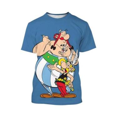 Imagem de Camiseta Unissex Estampada Em 3D Com Desenho De Cartoon Hip-Hop Casual