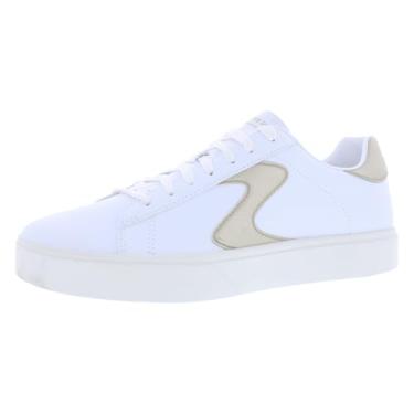 Imagem de Skechers Tênis feminino Court Classics Eden Lx envelhecido, Ouro branco, 40