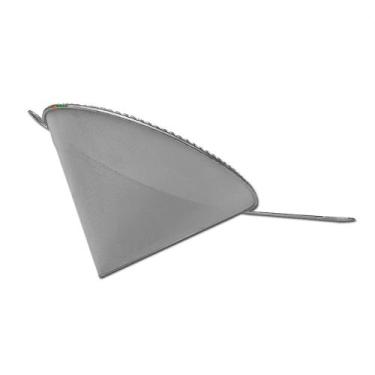 Imagem de 5un Coador E Funil C/ Cabo P/ Óleo Inox 21x30cm Cônico Cone - DAIFPRO
