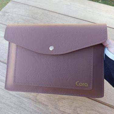 Imagem de capa para caderneta de vacinação brochura e espiral em sintético montana/soft color Personalizado (café)