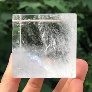 Imagem de Cristais transparentes naturais curados e pedras de Reiki, geometria sólida polida à mão, decoração de casa, quarto e mesa, ou bases de ornamento como presente (tamanho: 1 peça)