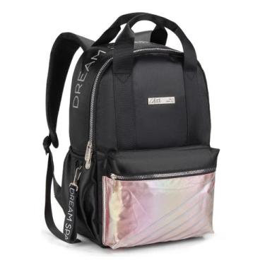 Imagem de Mochila De Costas 16" Metalizada Feminina Escolar Passeio - Seanite, P