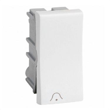 Imagem de Módulo Pulsador Campainha 2A 250V B. Parafuso 1M Branco 611002BC Legrand
