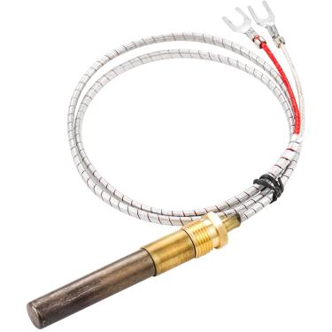 Imagem de Gerador termopilha Q313A 91 cm, lareira a gás natural propano 750 milivolts termopilha para aquecedor de água a gás/lareira/fritadeira a gás/forno 7533113, 1950-001, R1054 60125501 (termopilha de 91