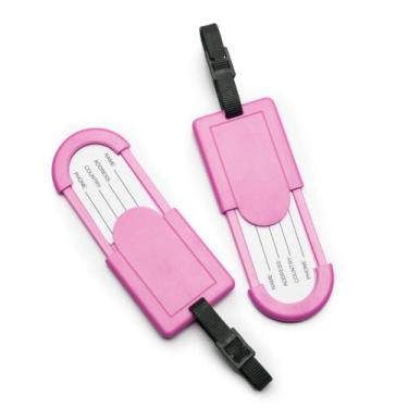 Imagem de Etiqueta Retratil para Bagagem Rosa - Bagaggio, U