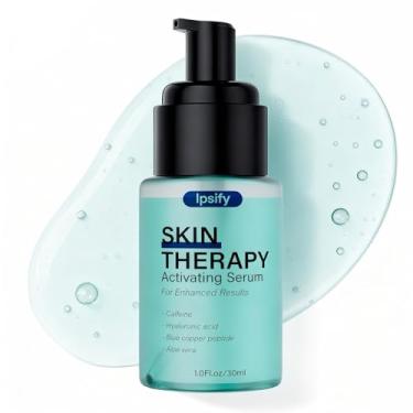 Imagem de Soro de ativação de terapia de luz vermelha, sérum de terapia de luz vermelha para rosto e pescoço, soro hidratante para rosto, sérum facial antienvelhecimento e reduz rugas, soro facial de fórmula