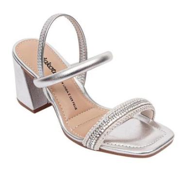 Imagem de Sandália Feminina Casual Dakota Y8911 Salto Bloco Metalizada-Feminino