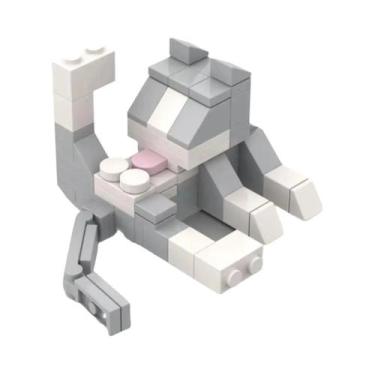 Imagem de Blocos De Construção DIY Para Crianças Figuras De Gato Série Animal MO