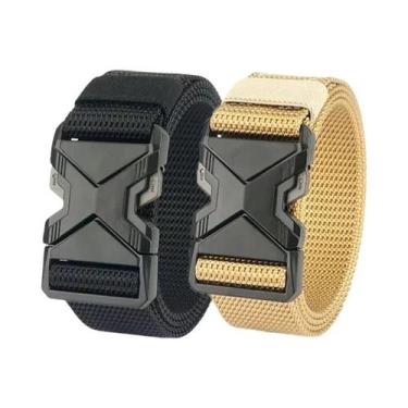 Imagem de Cinto Tático Masculino 2 Peças Em Nylon Reforçado Com Fivela Automátic