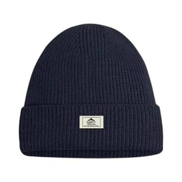 Imagem de Gorro De Inverno Tricotado Para Homens E Mulheres, Capuz Espesso E Que