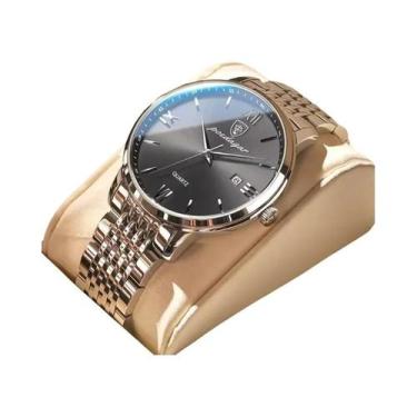 Imagem de Relógio De Pulso Masculino À Prova d'Água Em Aço Inoxidável POEDAGAR L