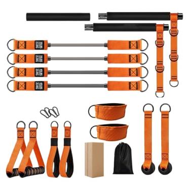 Imagem de Kit de barra de Pilates para mulheres – Equipamento de exercício para academia, multifuncional de Pilates com resistência ajustável para atletas de academia, entusiastas de fitness, ombros
