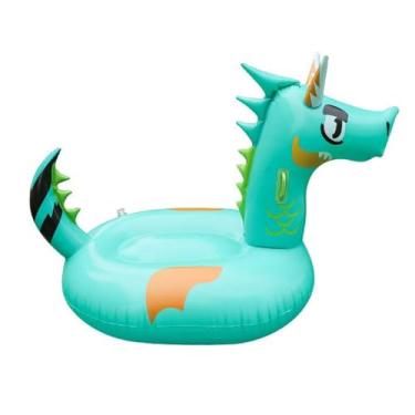 Imagem de Boia de natação para adultos – Flutuador inflável de dragão, brinquedos aquáticos flutuantes, para jogos de verão, ao ar livre, lago rio, natação, decoração de festa infantil
