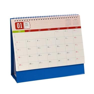 Imagem de Calendário de mesa, agenda anual 2026, planejador de calendário | para casa, escola, escritório, sala de estar, sala de aula, família, amigos, estudantes, professores