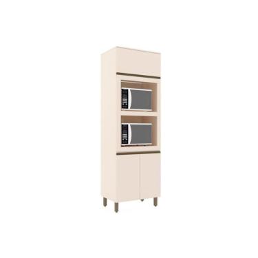 Imagem de Módulo Cozinha Henn Connect Paneleiro C- 3 Portas (2 Fornos) 71.5cm Off White