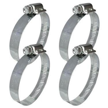 Imagem de Abraçadeira Aço Galvanizado Rosca Sem Fim 14X22 - 14MM - 4 UND Borrach