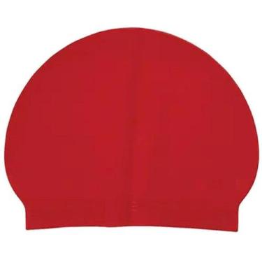Imagem de Touca De Natação Mor Em Látex Impermeável, Vermelho, Único