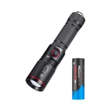 Imagem de Lanterna Tática LED De Alta Potência 20W Com Zoom, Recarregável via US