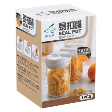 Imagem de Pote 16X10X10Cm 800Ml Plástico Transp Hermético Pratik