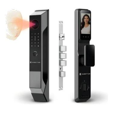 Imagem de Fechadura Digital Com Reconhecimento Facial Kuanttum Omega