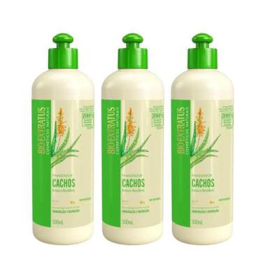 Imagem de Kit 3 Creme de Pentear Cabelos Cacheados Finalizador Cachos Babosa e M