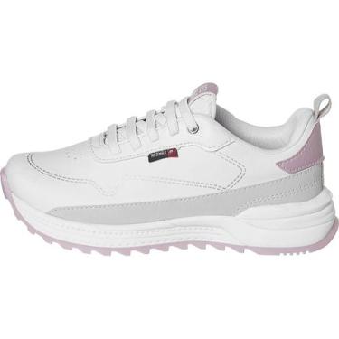 Imagem de Tênis Redmax Space Casual Infantil Menina, Branco, Rose, 33 BR