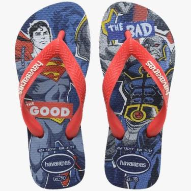 Imagem de Chinelo havaianas Kids Herois DC Batman Superman Coringa, Marinho, 29/
