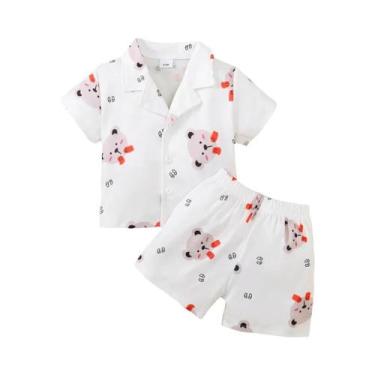 Imagem de Conjunto De Pijama De Verão Para Bebês, Meninos E Meninas De 0 a 3 Ano