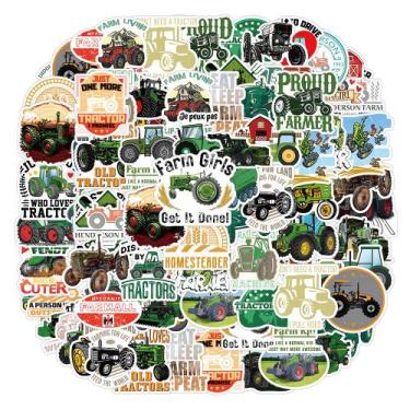 Imagem de Adesivos, tratores agrícolas, vinil impermeável, 50 unidades/lote - yi