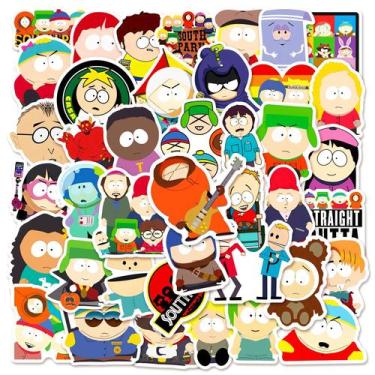Imagem de Adesivos de vinil impermeável Souths Parks, anime, 50 unidades/lote - 